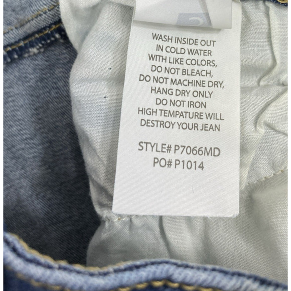 Special A Jeans Juniors Size 3 Skinny Medium Wash Denim Mid Rise Distress - Picture 4 of 13